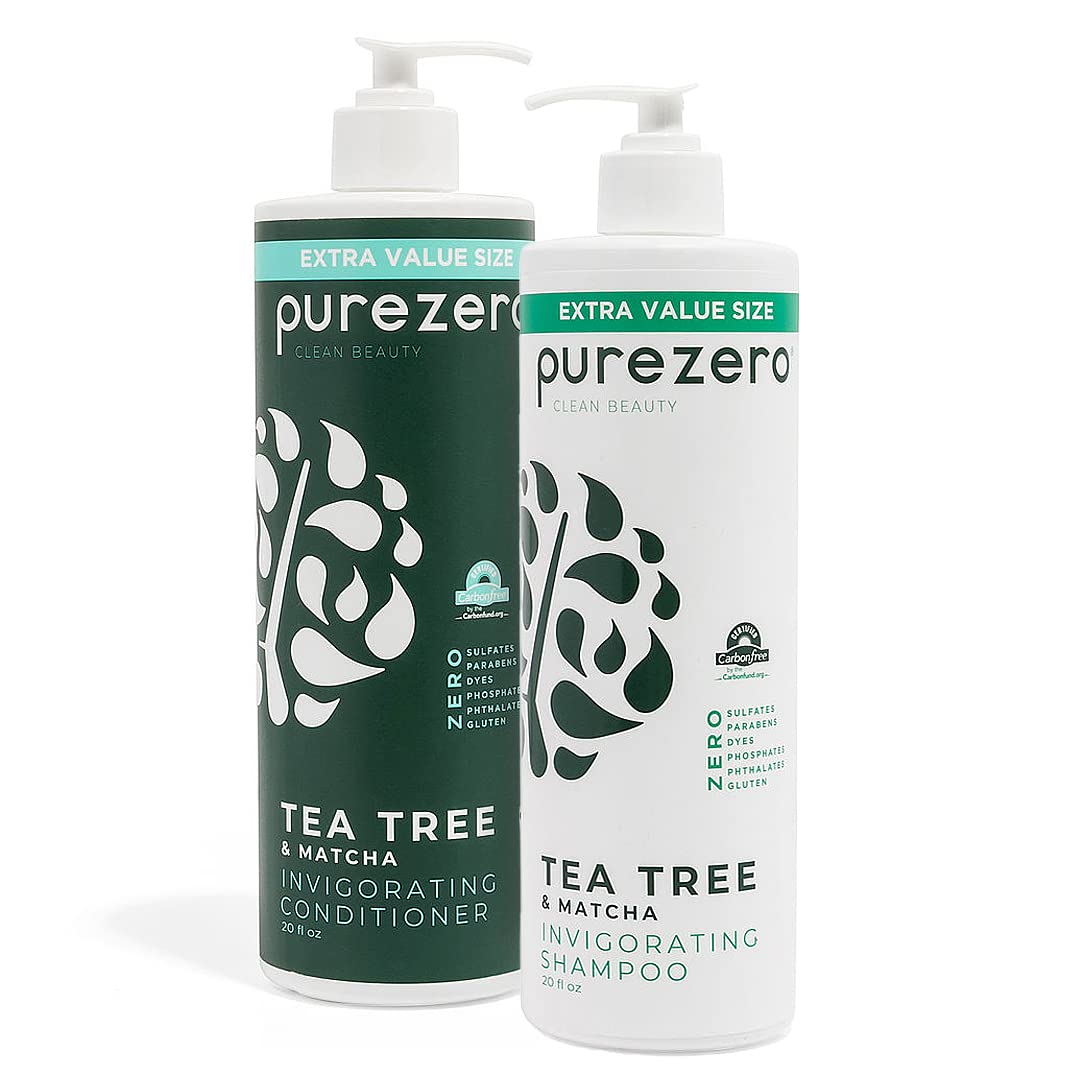 Amazon.com : Purezero 20 oz Tea Tree & Matcha Shampoo and